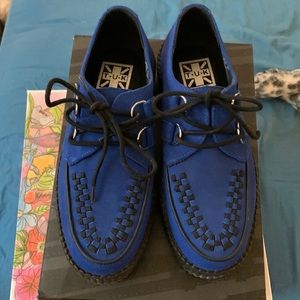 T.U.K. Blue Suede Mondo Creepers